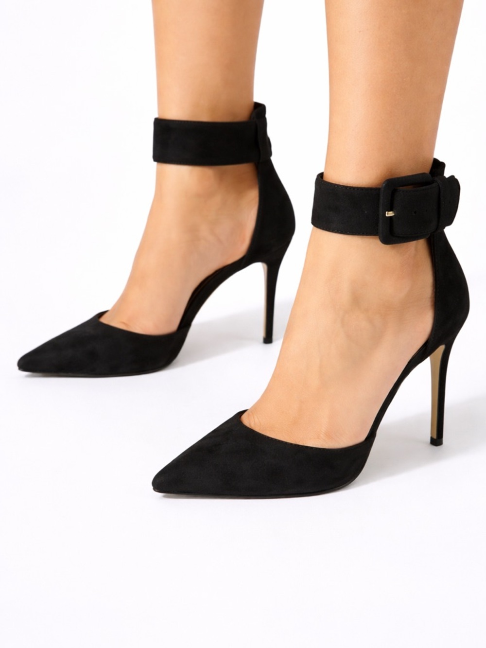 ALDO Onaedia Ankle Strap Suede Heels